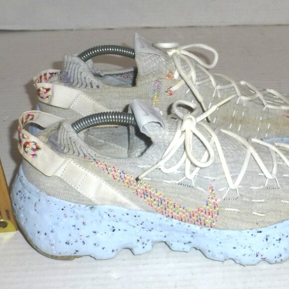 Nike Space Hippie 04 Grey Rainbow Men's Sneakers Shoes Size: 10.5 CZ6398-102 - Picture 7 of 12